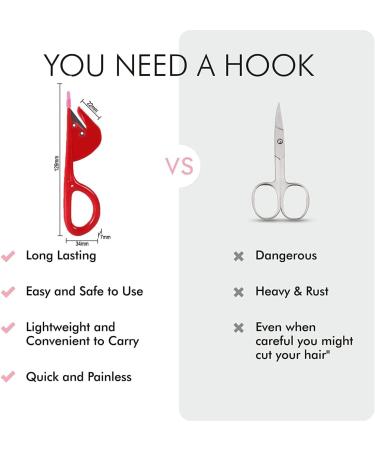 Vrose Flosi Hair Tie Cutter For Kids - 2 Topsy Tail Hair Tool & 3 Red Cutter & 500 Black Hair Elastics - No Damage Easy Grip Removal Pattern Hair Products Cute Hair Stylist Gifts For Women & Girls - Buy Online on GoSupps.com