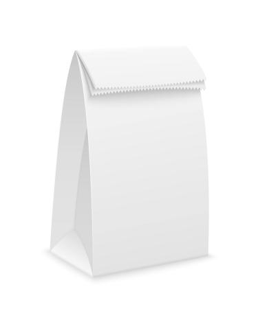 Perfect Stix 4lb Kraft White Paper Bags - Pack of 500 Count (Kraft White Bag 4lb) 4lb-Pack of 500ct