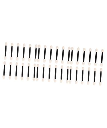 FOMIYES 72 Pcs Eyeshadow Brush Kit Eye Shadow Applicator Brush Eyeshadow Eye Shadow Stick Sponge Set Miss 7cmx3pcs Black+whitex3pcs