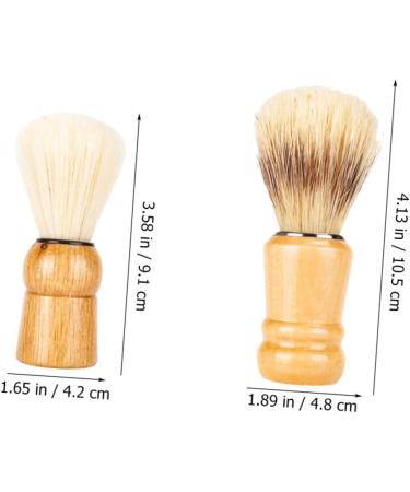 Beavorty Beard Brush Set - 4 Pieces Shaving Brushes & Bowl for Men | Wooden Handle Travel Razor | Perfect Male Gifts for Salon & Hairdresser - Buy Online on GoSupps.com