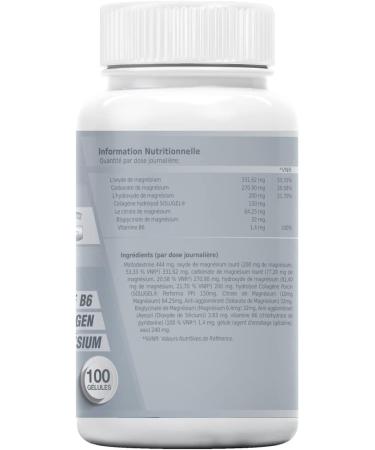 Healthy Fusion Magnesium Supplement | Muscle & Joint Treatment | With Collagen & Vitamin B6 | 5 Pure Bioassimilated Magnesium Salts | Brings Energy & Vitality | 100U - Buy Online on GoSupps.com