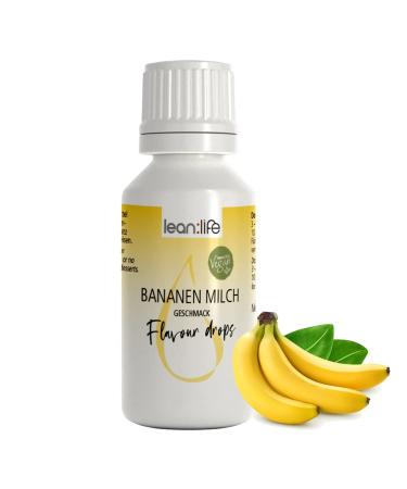 Lean: Life - Flavor drops 30 ml - banana milk - aroma drops for food - sugar -free and low -calorie banana milk 30 ml (1 Pack)