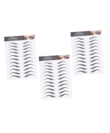 Beavorty 9 Sheets waterproof eyebrow stickers makeup stickers eyebrow transfers stickers Artificial Eyebrow