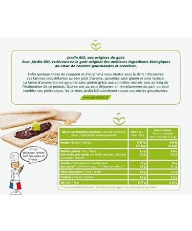 Jardin Bio Crunchy Toasts Oats Gluten Free 150g - Buy Online on GoSupps.com