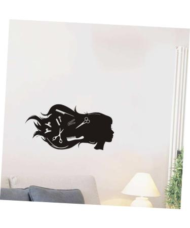 Gogogmee Self-Adhesive Wall Sticker Wall Sticker for Hair Salon Barber Shop Wall Decal Homedecor Wall Sticker for Salon Decoration for Home Hairdressing Wall Sticker Wall Decals - Buy Online on GoSupps.com