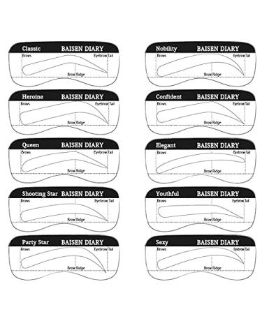 Medium Brown Eyebrow Stamp Template Kit - Waterproof Tint Set for Brides | Chestnut Color Makeup Tool - Buy Online on GoSupps.com