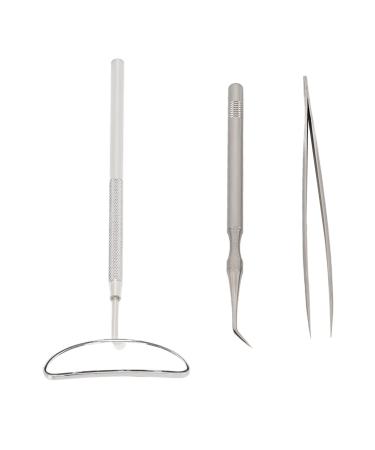 Lash Lift Tweezers Tool Easy Separate Close Bite Lash Lifting Tool Set Stainless Steel Moon Shaped with Storage Box for Beauty Salon (GERNIEagwnq7xyr8-13)