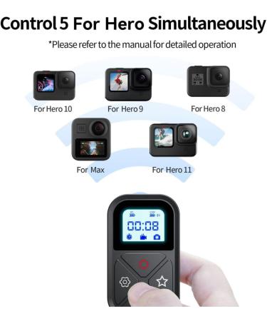 REYGEAK Smart WiFi Remote Control for GoPro 11/10/9 - Waterproof Camera Controller with Led Indicator - Compatible with Hero 11/10/9/8/MAX - Buy Online on GoSupps.com