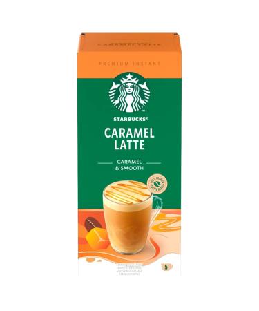 Starbucks Premium Instant Caramel Latte 5 x 23g Caramel 4.6 g (Pack of 5)