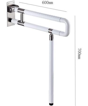 Bathroom Grab Bar Safety Support Rail Railings for Toilet Safety Flip Up Bathroom Grab Bar With Grip Toilet Rail With Adjustable Hei - Buy Online on GoSupps.com