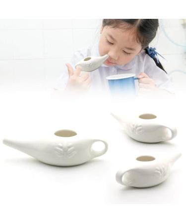 boomprospect Sinus Wash Pot Ceramic Neti Pot for Nasal Cleansing | Compact and Travel-Friendly Design | Natural Treatment for Sinus White - Buy Online on GoSupps.com