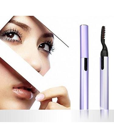 Frcolor Electric Eyelash Curler Makeup Electric Heated Eyelash Curler Pen Purple - Buy Online on GoSupps.com