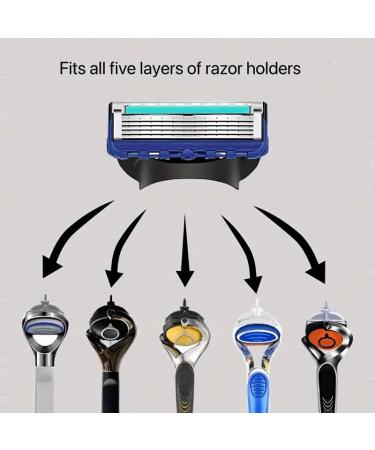 Buy 5 Anti-Friction Razor Blades for Men | Pack of 12 Razor Blade Refills - International Shipping - Buy Online on GoSupps.com