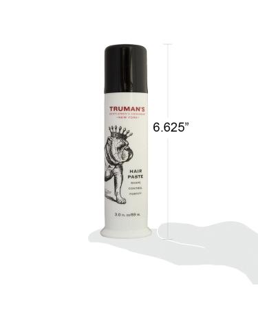 Truman's Men's Hair Styling Control Paste - Long-Lasting Hold with Beeswax and Lanolin - 3oz - Buy Online on GoSupps.com