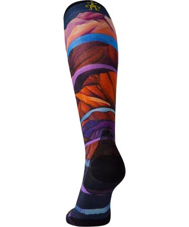 Smartwool Women's Performance Ski Zero Cushion Mountain Print OTC Socks - Deep Navy - Buy Online on GoSupps.com