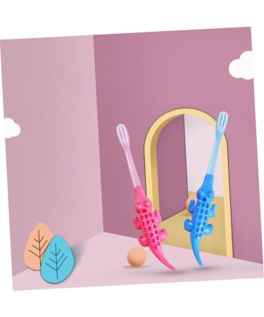 Beavorty 8-Pack Cartoon Animal Toothbrushes - Colorful Crocodile & Kids Training Brushes for Fun Oral Care - Buy Online on GoSupps.com