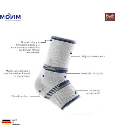 Buy Bort 054600 TaloStabil Eco Active Ankle Brace - Silver Large | Best International Shipping - Buy Online on GoSupps.com