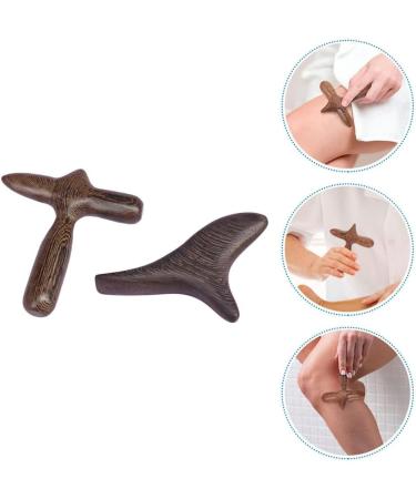 Fomiyes Wooden Hand Massage Tool Set - Manual Acupuncture Pen & Thai Depth Tissue Massager - Full-Body Meridian Therapy - 2 Pieces - Buy Online on GoSupps.com