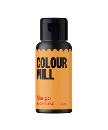 Colour Mill Aqua Blend Mango 20 ml Water-based food colouring Very intense highly concentrated Mango 20 ml (1 pack)