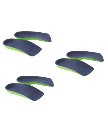 3 Pairs Shape Leg Insoles Arch Support Insoles Shoes Pads Orthotic