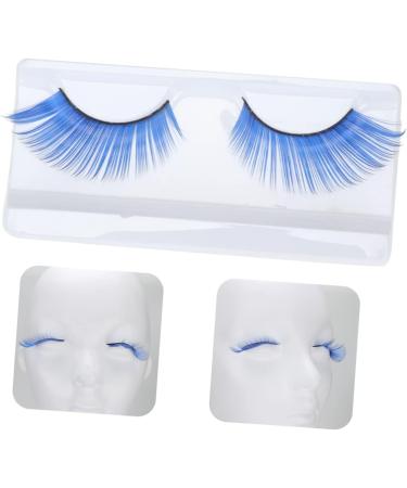 ABOOFAN 4 Pairs Blue Long Eyelashes Girls Clothing Girl Clothes Adult Costumes Nature Fluffy Long Lashes Cosmetic Eyelashes Halloween False Eyelashes Blue Eyelashes Makeup Christmas 3d - Buy Online on GoSupps.com