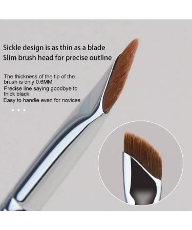 Salocy Angled Eyeliner Brush Set - Precision Winged Liner Makeup Applicator for Eyes & Eyebrows | 6 PCS - Buy Online on GoSupps.com