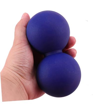 JeCompris 3-Pack Muscle Peanut Massage Balls - Acupressure & Fitness Roller - Dark Blue Silicone Yoga Peanuts for Foot Sole Relief - Buy Online on GoSupps.com