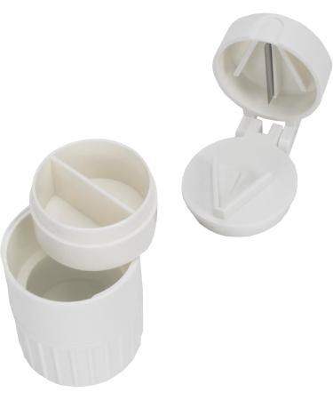 3-in-1 Pill Cutter Splitter & Crusher with Twin Compartment Storage - Heavy Duty Ideal for Medicine & Vitamins - Buy Online on GoSupps.com