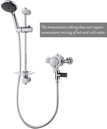 Kylewo Bathe Thermometer - LED Display Shower Water Clock Real-Time Temperature Monitoring (5-85 C) with 360 Rotating Screen - Buy Online on GoSupps.com