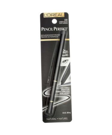 L'Oreal Pencil Perfect Self-Advancing Eyeliner - 190 Carbon Black, 0.01 oz (280 mg) | Long-Lasting, Smudge-Proof Makeup - Buy Online on GoSupps.com