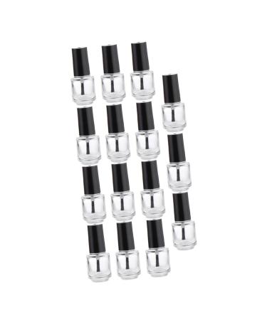 Angoily Lot de 25 Flacons Vides en Verre 5Ml Bouchon en Aluminium lectrolytique Pinceau Int gr Flacon pour Vernis Ongles Nail Art Compact et Portable pour Usage Professionnel et
