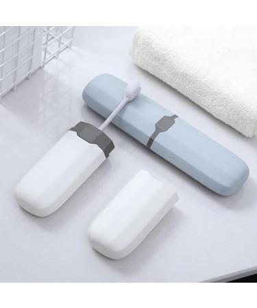 Cabilock 4 Pcs Travel Toothbrush and Toothpaste Case Set - Portable Holders for Denture Brush, Toothpaste Storage Box - Ideal for Travel, Camping, Business - Assorted Colors - Buy Online on GoSupps.com