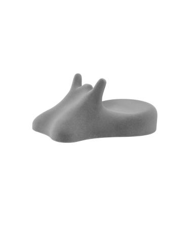ARTZT thepro neck pillow Cranibas Home: flocked velvet surface anthracite | flocked velvet surface 26 x 16 x 10 cm