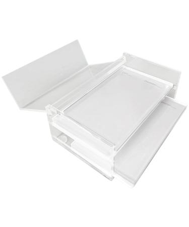Huayeex Eyelash Organizer - Acrylic Lash Holder Display - Lash Cart Organizer Dustproof Lash Container Lash Extension Organizers and Storage for Home & Eyelash Salon