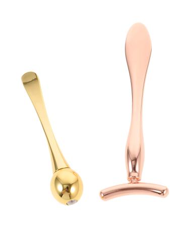 MAGICLULU 1 Set Eye Roller Head T-bar Set Skin Care Tool Eye Stick Eye Skull Stationary Eye Cream Applicator Eye Care Both Ends Remover