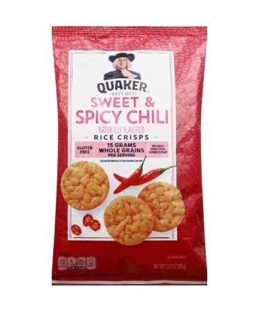 Quaker Rice Crisps 3.03 Ounce bag Pack of 4 (Sweet & Spicy Chili) - Buy Online on GoSupps.com