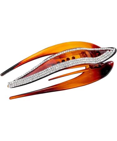 Hair Clip Headband Women Rhinestone Headwear 2 Pcs Hair Clips Women Hair Clip Woman Hairpin - Buy Online on GoSupps.com