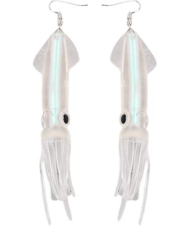 Feylie Inkfish Earrings - Y2K Style Simulation Inkfish-Drop Dangling Earrings for Women & Girls | Perfect Party Gift | Durable ABS Material - Buy Online on GoSupps.com