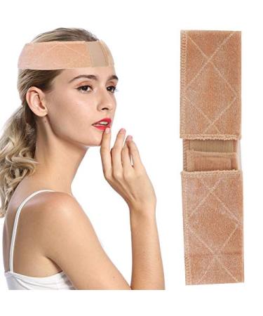 Wigs handle headband slip -resistant wig band weld -resistant seamless proofing rind to keep the wig on the spot elastic wig cap for top wigs (beige)