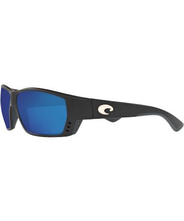 Costa Del Mar Men's Tuna Alley Matte Black/Grey Blue Polarized Sunglasses - 580g - Buy Online on GoSupps.com