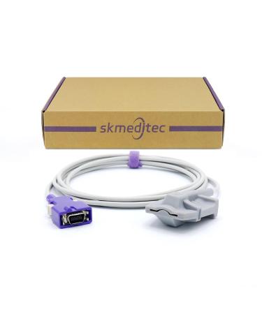 SkMeditec Spo2 sensor compatible with Nellcor Oximax 9.8 feet finger-sleeve probe for adults with a 14-pin connection Nellcor Oximax Spo2 Adultfingersoft