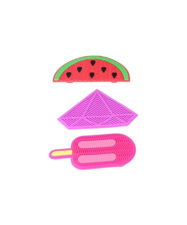 Vctitil 3pcs Silicone Makeup Brush Cleaning Pad - Sucker Scrubbing Tool for Effortless Brush Cleaning | International Shipping - Buy Online on GoSupps.com