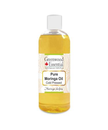 Greenwood Essential Pure Moringa Oil (Moringa oleifera) Pure Therapeutic Grade Cold Pressed 200ml (6.76 oz)