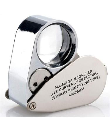 ES for Hobbies Reading Magnifier Diamond Waist Code Jewelry Identification HD Miniature Metal Stamp with LED lamp Jade Antique Identification Better Life - Buy Online on GoSupps.com