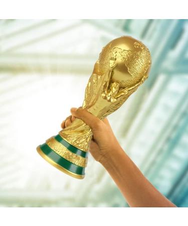 LNGODEHO 2022 World Cup Qatar Replica Trophy in Display Case - Resin Sculpture (10.6 inch) | Collect World Soccer's Biggest Prize - Buy Online on GoSupps.com