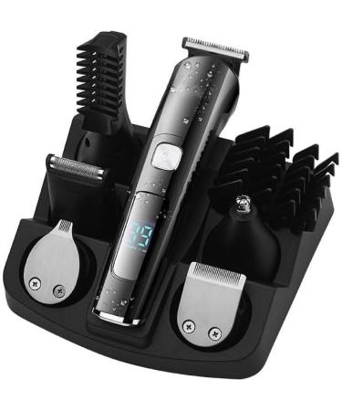 Rechargeable Multi-Functional Hair Clipper - Water Washable Electric Scissors with LCD Display | 18.7cm White Fruit Peach - Buy Online on GoSupps.com