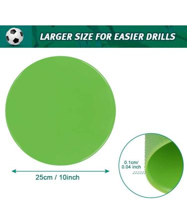 UQXY Spot Markers 10 Inch Non Slip Rubber Agility Markers Flat Field Cones Floor Dots for Soccer Basketball Sports Speed Agility Training and Drills 16 - Buy Online on GoSupps.com