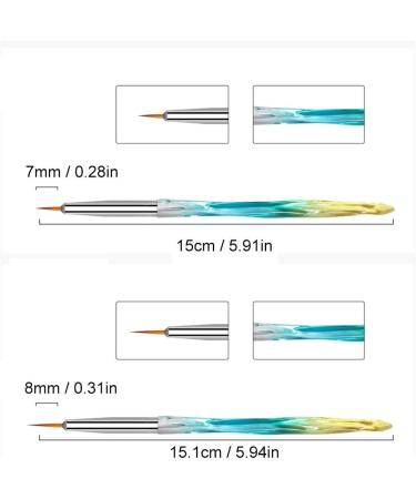 Convenient Nail Art Dotting Pen Selected Material Nail Art Pen Nail Maintenance for Nail Salon Professional Manicurist Nail Lovers - Buy Online on GoSupps.com