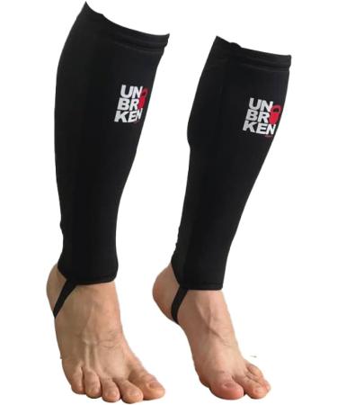 Unisex Calf Compression Sleeves for Running - Footless Compression Socks - 5mm Black - Small/Medium - Top Quality & Comfort - Buy Online on GoSupps.com