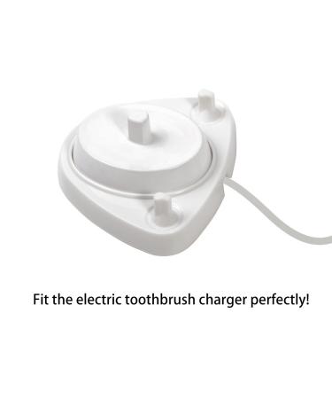 Food Safety Plastic Charging Station for Oral-B Electric Toothbrush - Includes Brush Head Storage & 4 Dust-Proof Toothbrush Heads - Buy Online on GoSupps.com